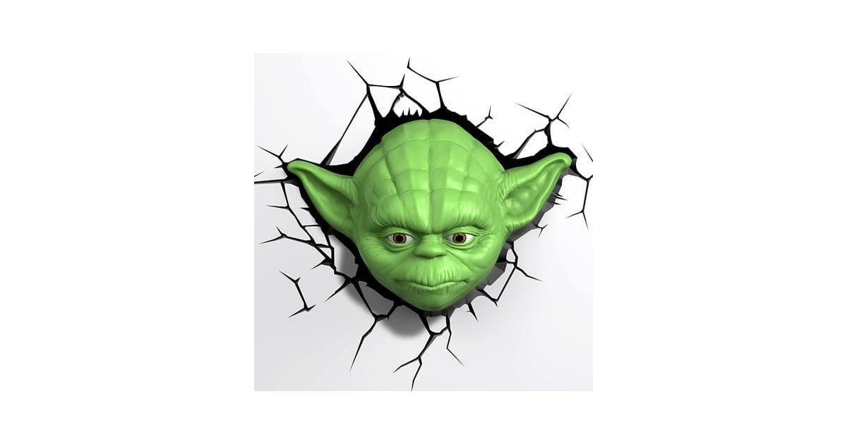 3D Yoda Wall Nightlight Star Wars Gifts For Kids POPSUGAR Family
