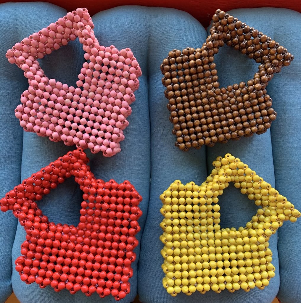 Cameron Tea Beaded Heart Bag