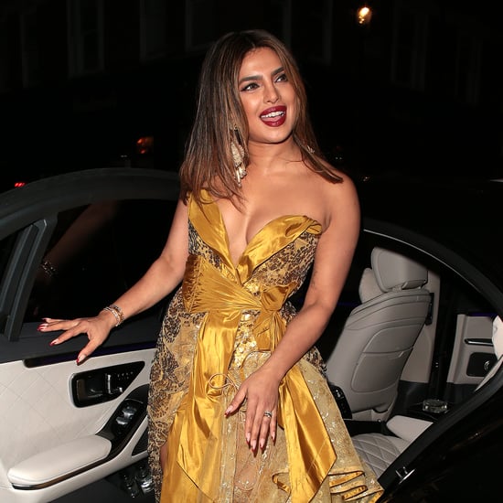Priyanka Chopra's Gold Sequined Dress in London