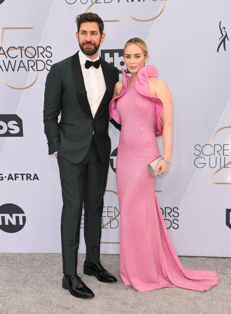 Emily Blunt Pink Dress at the SAG Awards 2019