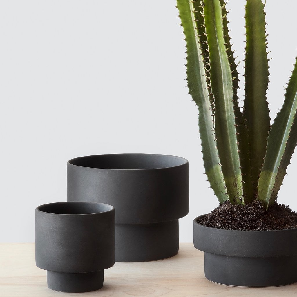 The Citizenry Handcrafted Matte Black Planters