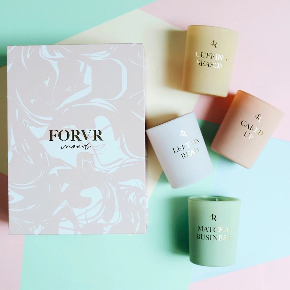 For a Candle Enthusiast: Forvr Mood Mini Candle Gift Set- Core Collection