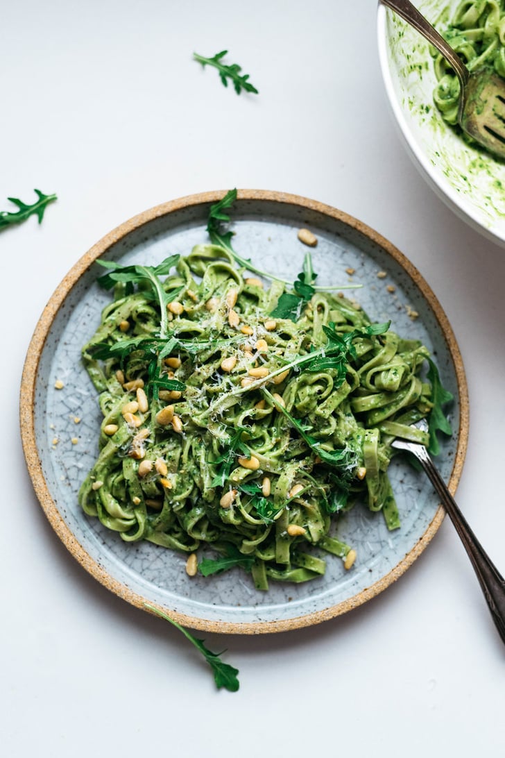 AvocadoKale Pesto Pasta HighFiber Recipes POPSUGAR Fitness Photo 7