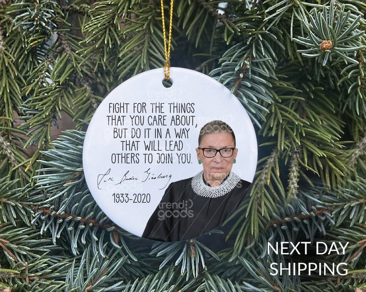 Trendi Goods Co RBG Memorial Quote Ornament RBG Christmas Ornaments