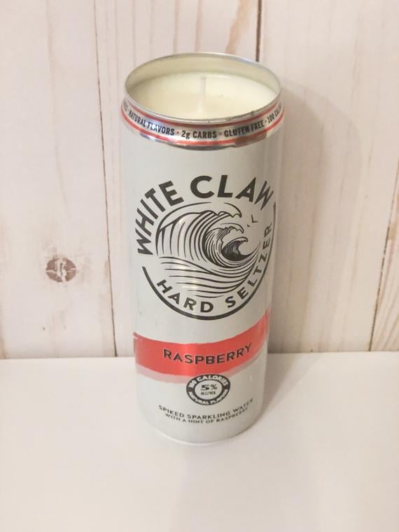 White Claw Raspberry Candle