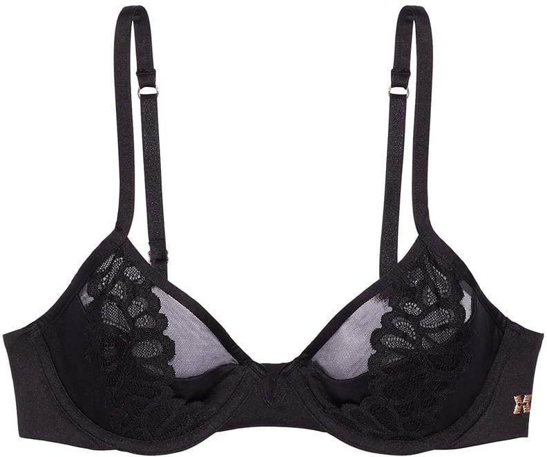 Savage X Fenty Womens Savage Not Sorry Microfiber & Lace Half Cup