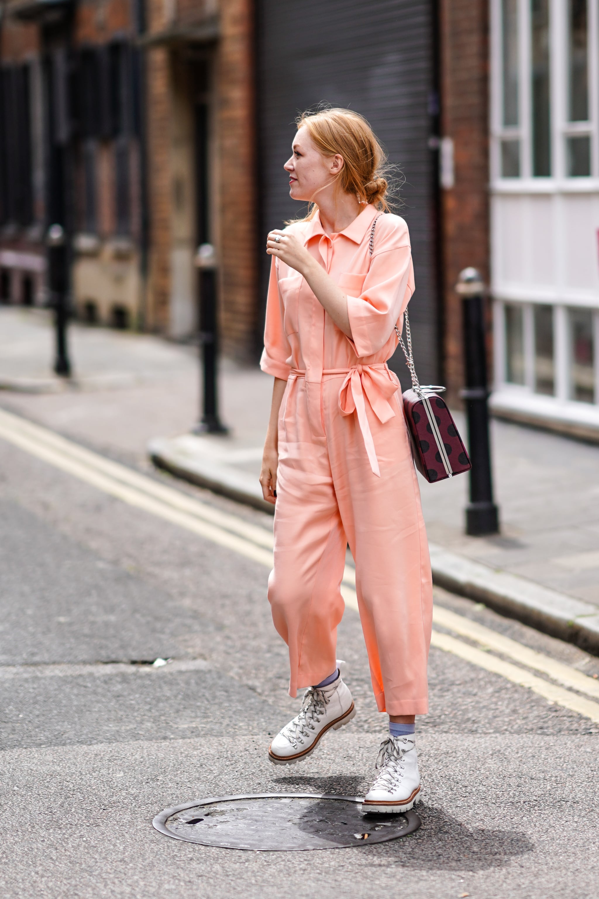 jumpsuit with boots outfit