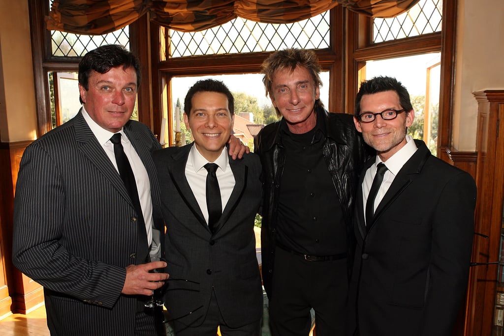 Garry (pictured on the far left) attended a friend's wedding with Barry in 2008.