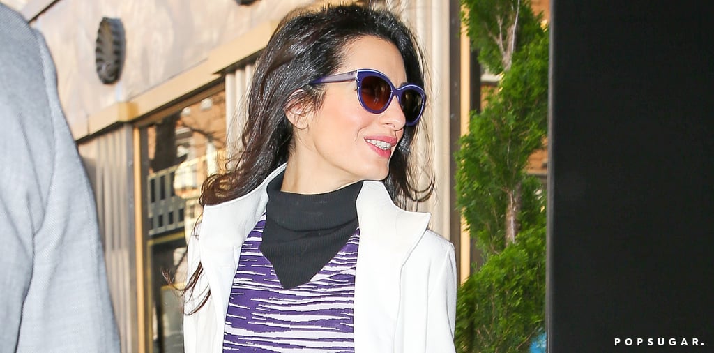 Amal Clooney White Suit April 2016