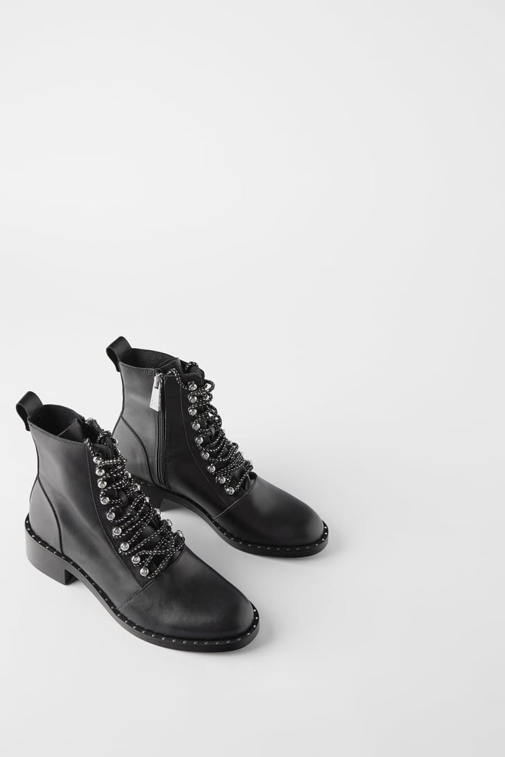 Zara ankle boots with hot sale studs