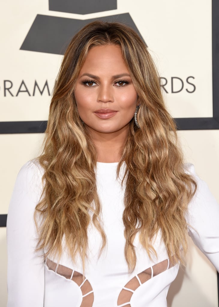 Chrissy Teigen | Hair and Makeup at the Grammys 2015 | Red Carpet