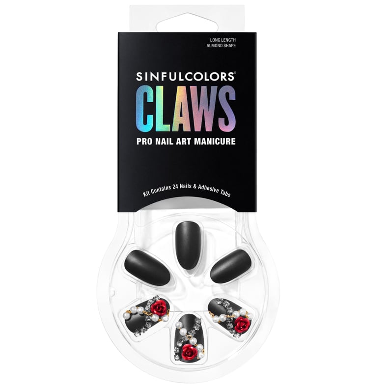 SinfulColors 3D CLAWS Press On Nails, Rough n' Rosey