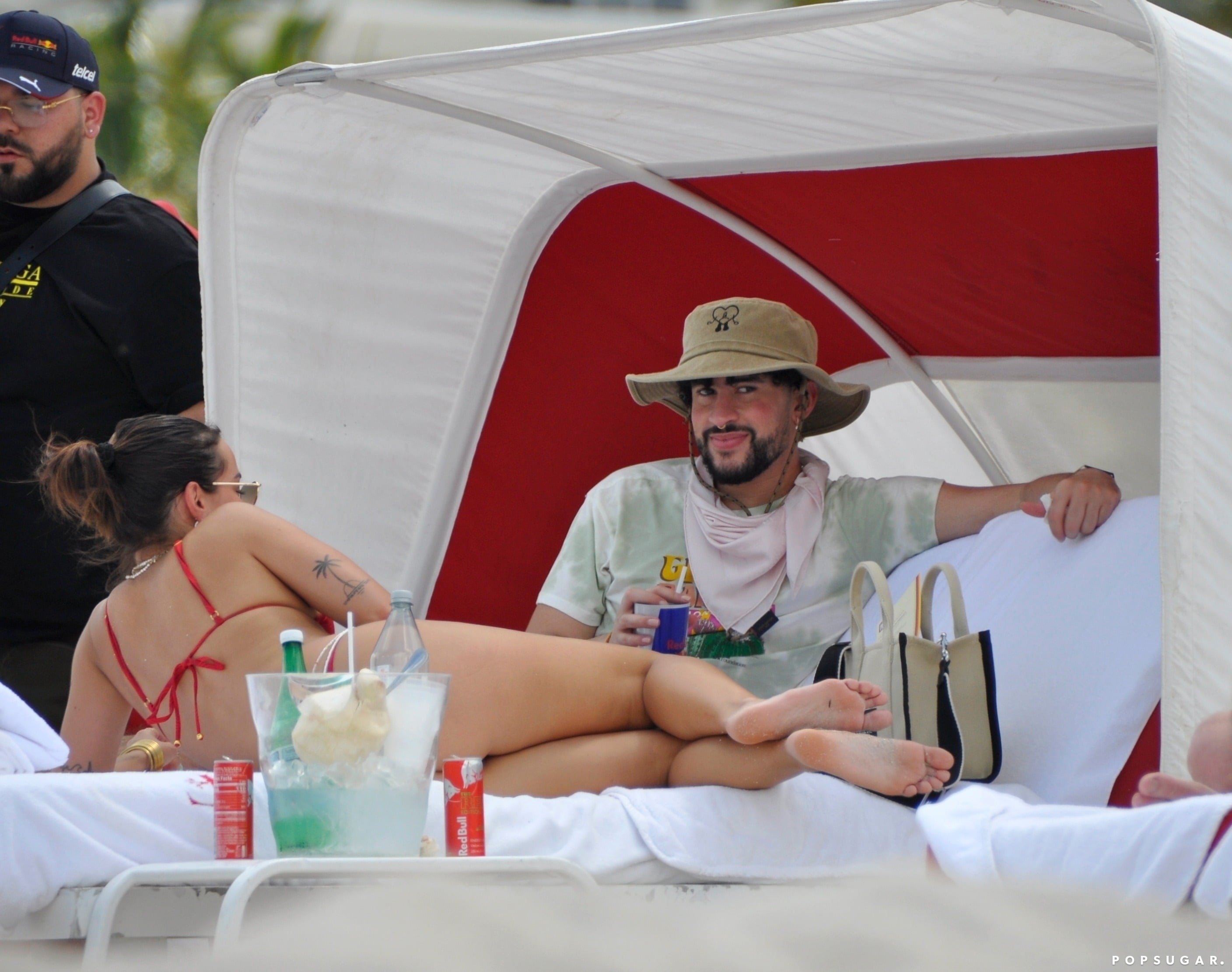 Bad Bunny and girlfriend Gabriela Berlingeri relax on Miami Beach following  album release