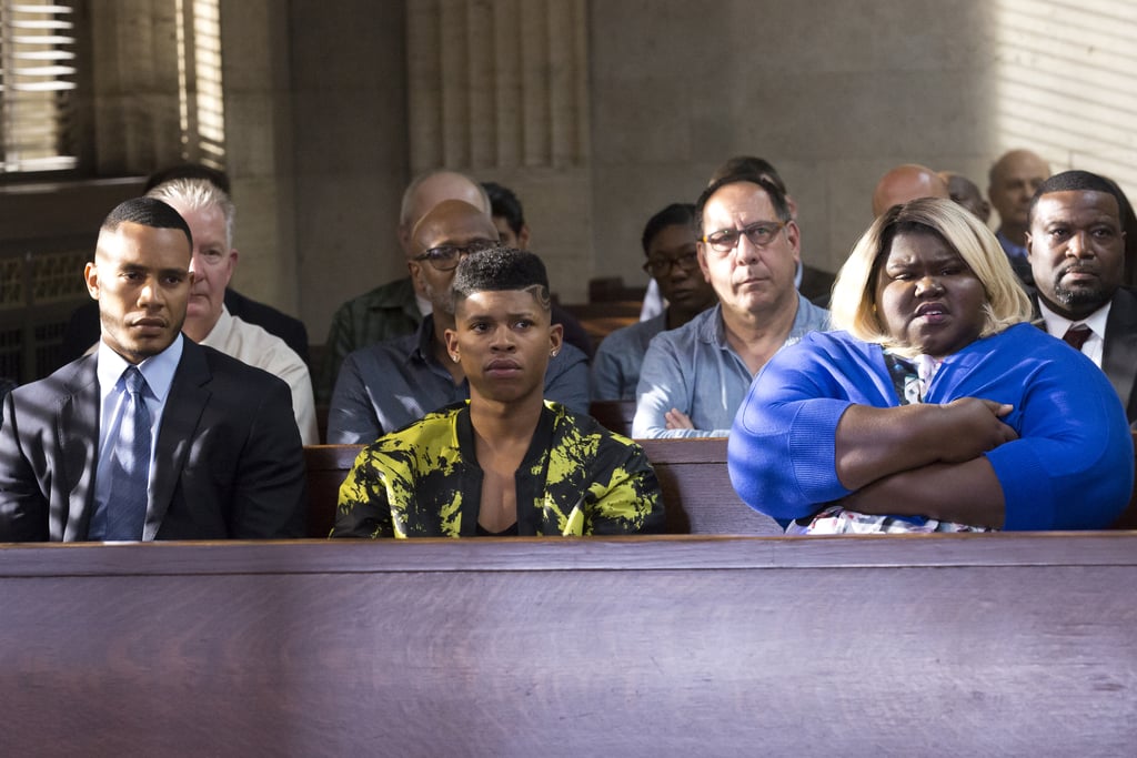 Andre, Hakeem, and Becky (Gabourey Sidibe) sit in the audience.