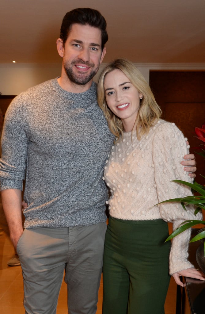 Emily Blunt and John Krasinski at A Quiet Place Screening