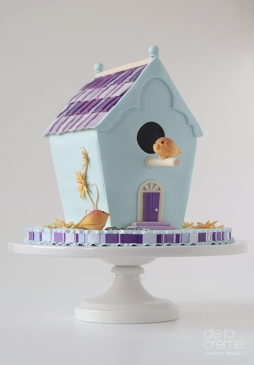 Mama and Baby Bird Cake