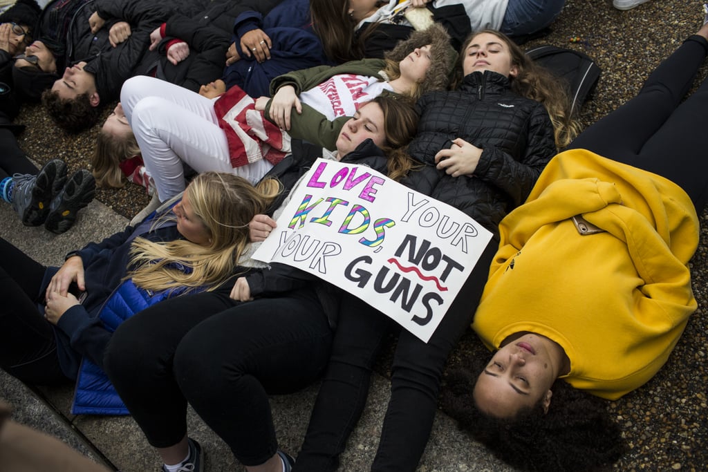 Gun Control Protest Outside White House Feb. 2018