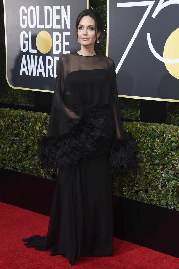 Angelina Jolie and Son Pax at the 2018 Golden Globes