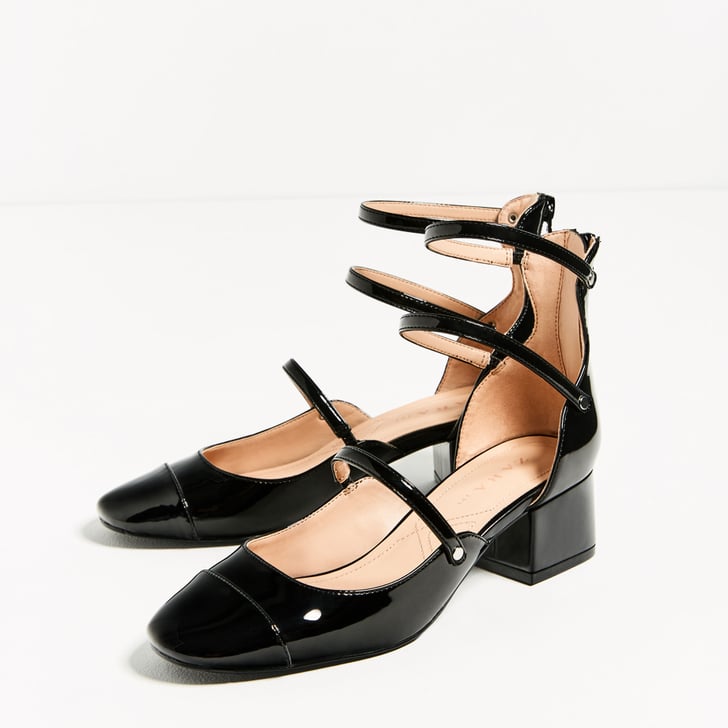 zara green strappy heels
