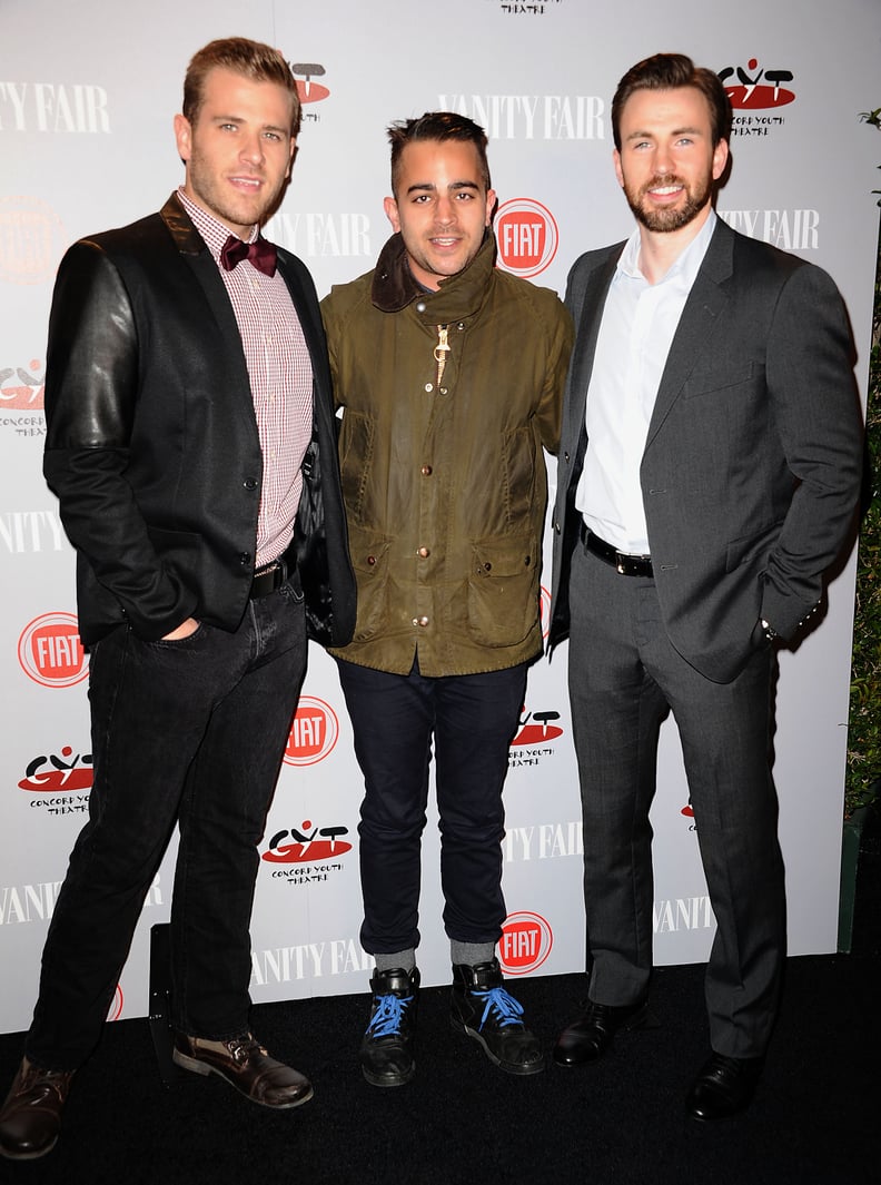 Scott and Chris With a Friend at the Vanity Fair Campaign Hollywood Party in 2014