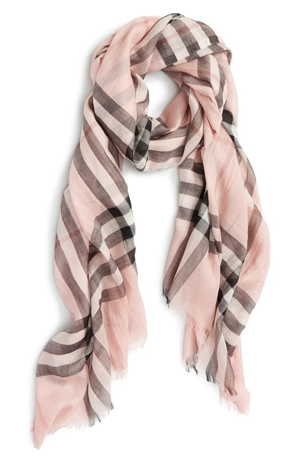 burberry giant check print scarf