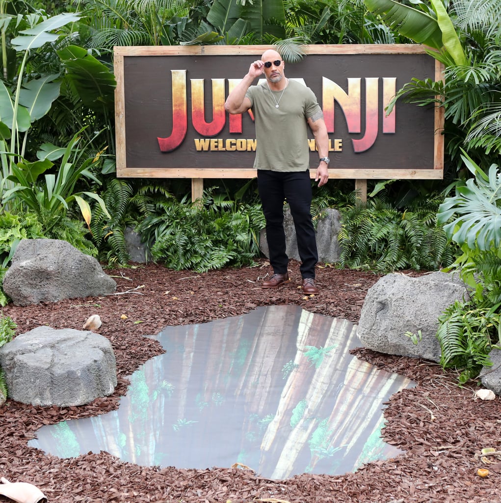 Dwayne Johnson on Jumanji Press Tour Pictures 2017