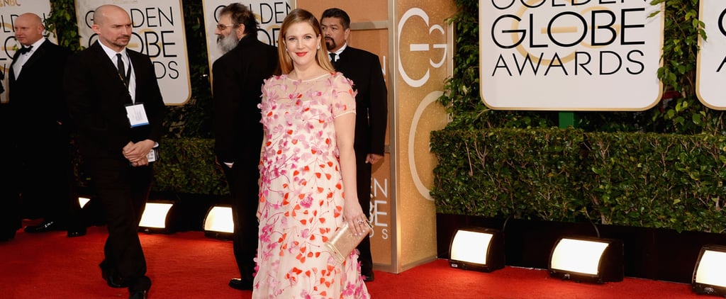 Drew Barrymore Dress on Golden Globes 2014 Red Carpet