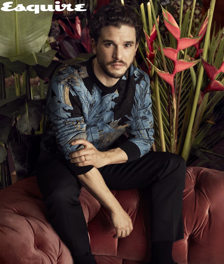 Kit Harington is the latest star on the cover of Esquire for its May 2019 issue, and boy does he look good. In addition to looking swoon-worthy in a series of sexy outfits (um, that blue suit though!), the 32-year-old actor (who famously plays Jon Snow on Game of Thrones) opened up about everything from what it was like meeting pal Emilia Clarke for the first time to how difficult it was saying goodbye to Jon Snow forever. Given that Kit is a huge prankster, the actor also revealed the best prank he ever pulled on his costar John Bradley. 
After a much-anticipated wait, Game of Thrones finally returned for season eight on Sunday, and the premiere was even better than we hoped for. Not only does Jon return to Winterfell, but there was even an It's Always Sunny in Philadelphia cameo! Yep, this might be the show's biggest season yet! Check out what else Kit had to say ahead, then read his full Esquire interview here. 

    Related:

            
            
                                    
                            

            81 Must-See Photos of the Game of Thrones Cast Out of Character