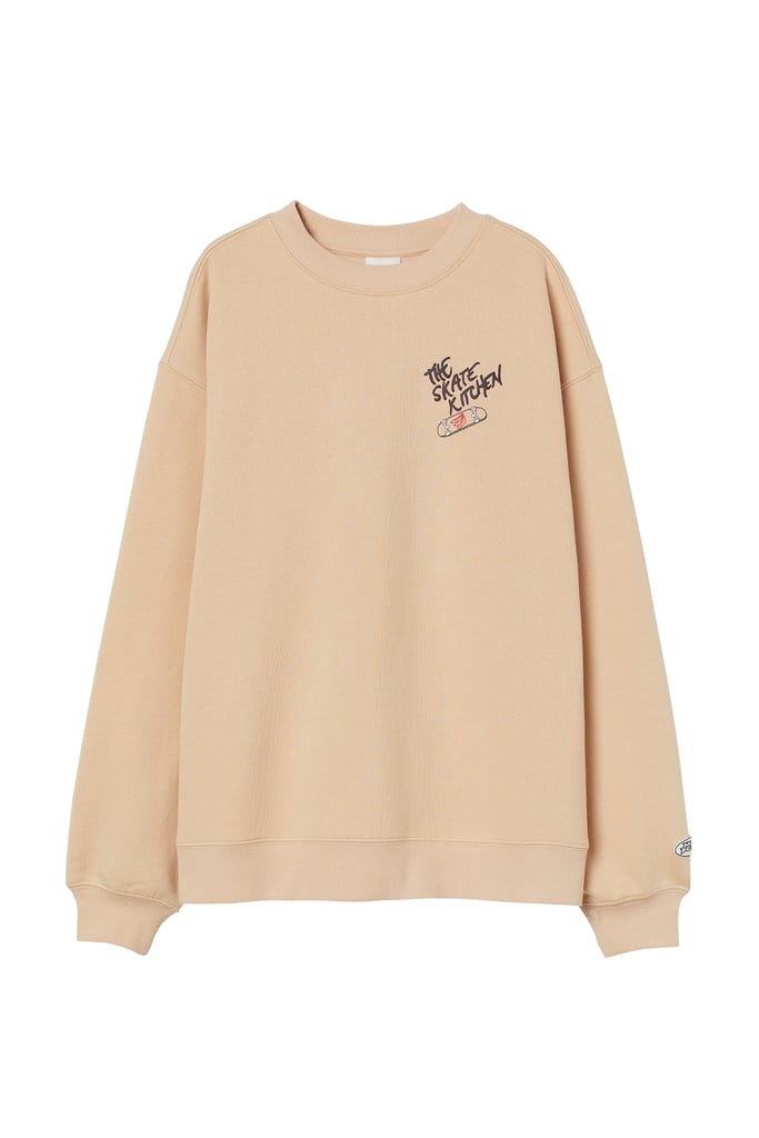 A Neutral Sweatshirt: No Fear x H&M Printed Sweatshirt