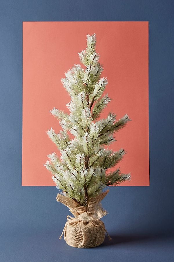 Glittered Faux Tree Anthropologie Holiday Decorations 2018 POPSUGAR