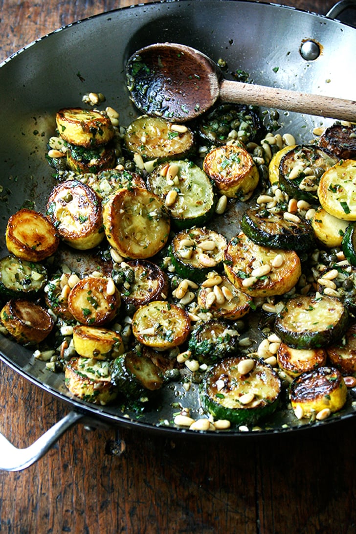 Sautéed Zucchini With Mint, Basil, and Pine Nuts