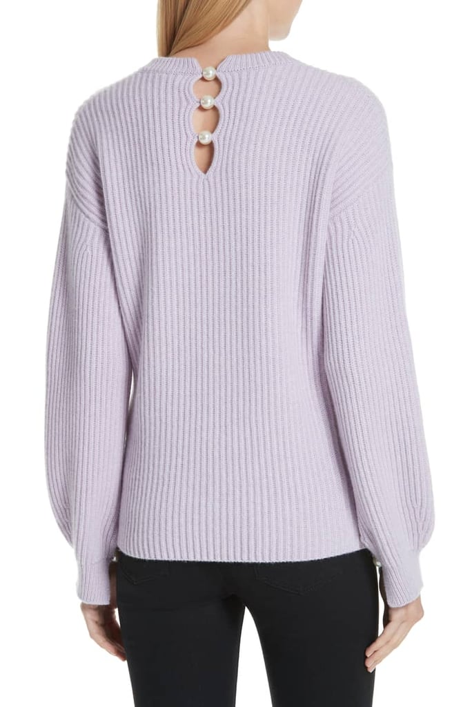 Lewit Button Detail Cashmere Sweater