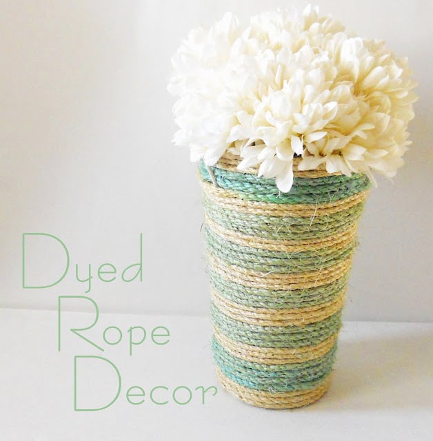 Dyed Rope Vase