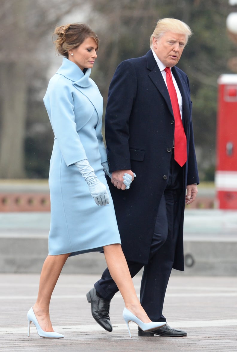 Melania's Blue Inauguration Heels