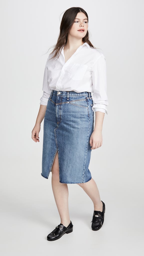 Denim Maxis and Midis: Rag & Bone Super High-Rise Pencil Skirt