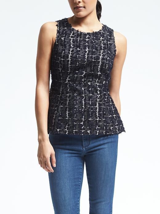 Heritage Textured Peplum Top ($88)