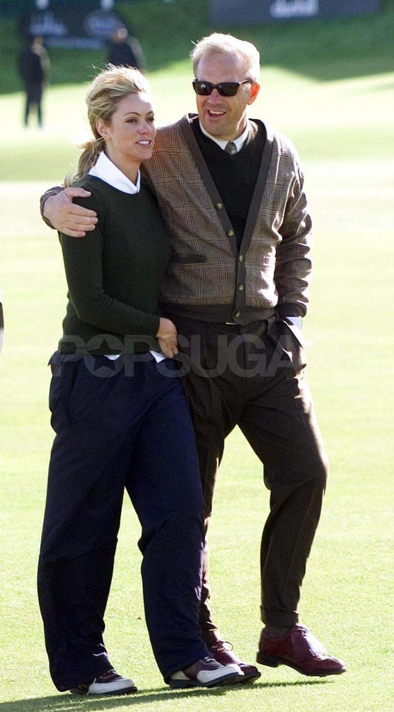 Kevin Costner and Christine Baumgartner traveled to St. Andrews, Scotland, after celebrating their October 2004 ceremony in Colorado.