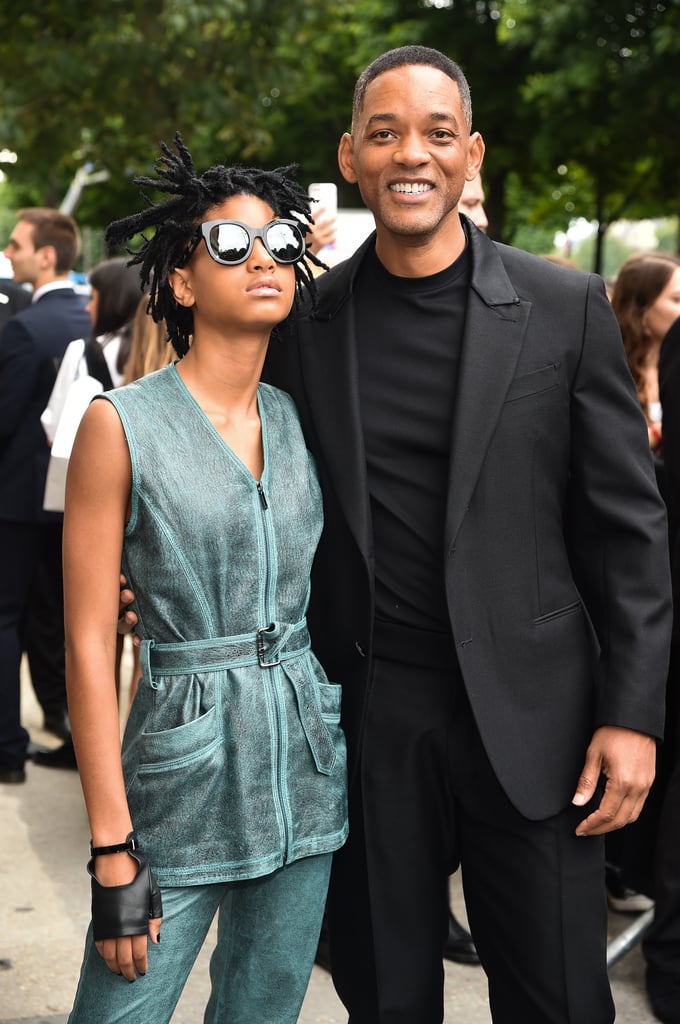 Will Smith and Willow Smith at Paris Fashion Week July 2016