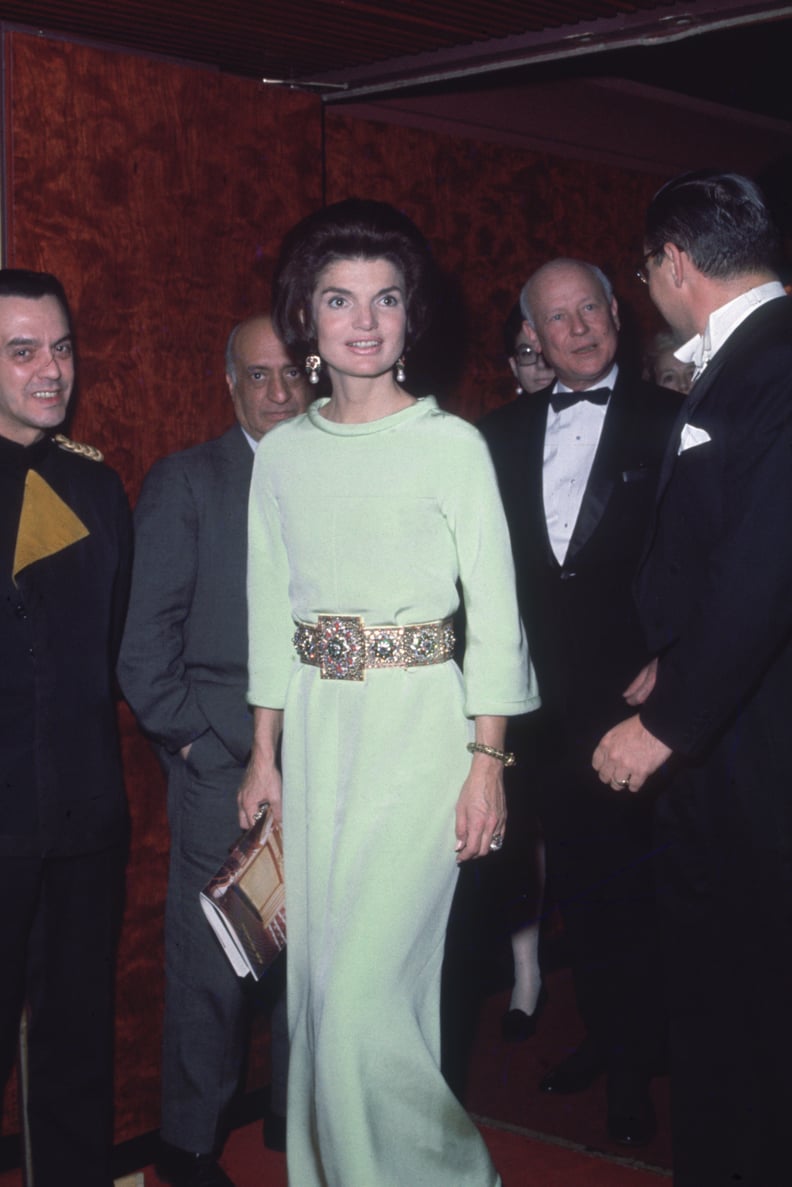 And the Belt Instantly Reminded Us of the One Jackie Kennedy Wore While Attending the Opera Back in 1967