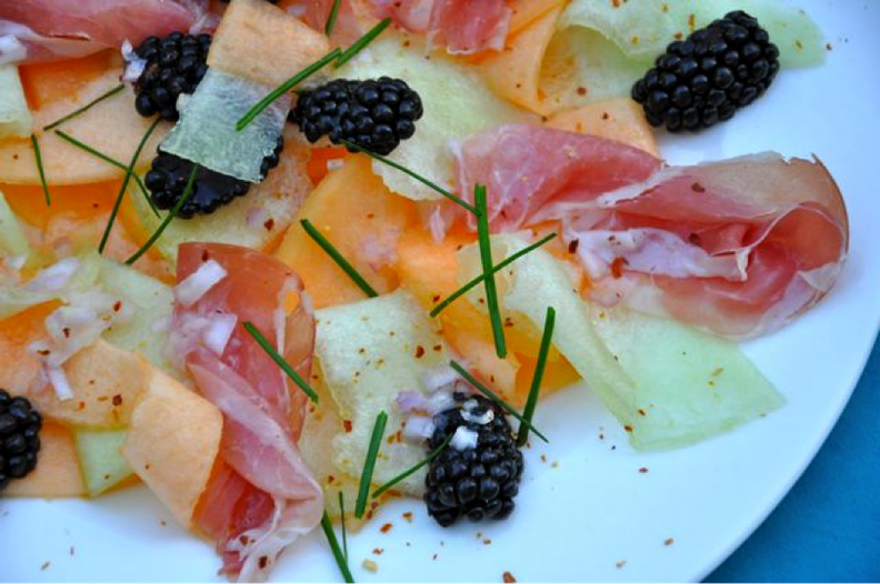 Melon + Prosciutto Summer Salad