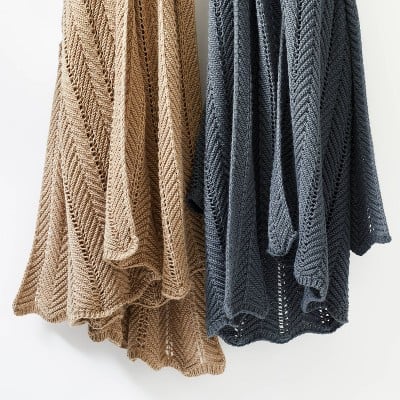A Textured Piece: Threshold Designed With Studio McGee Herringbone Pointelle Throw Blanket