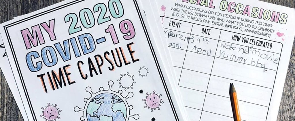 Mom Creates COVID-19 Time Capsule Activity For Kids