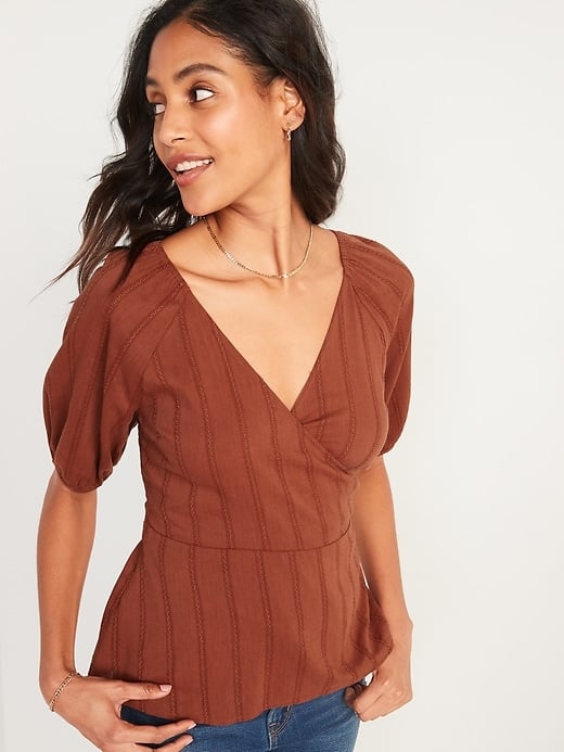 wrap top old navy