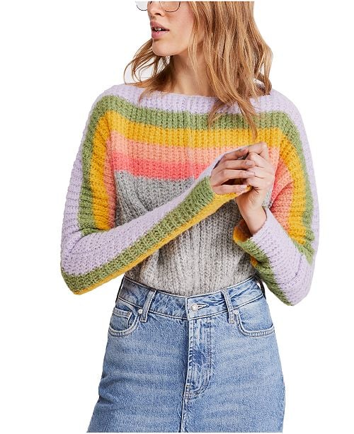 Free People See The Rainbow Sweater