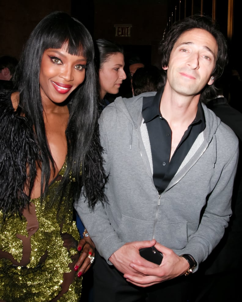 Naomi Campbell and Adrien Brody