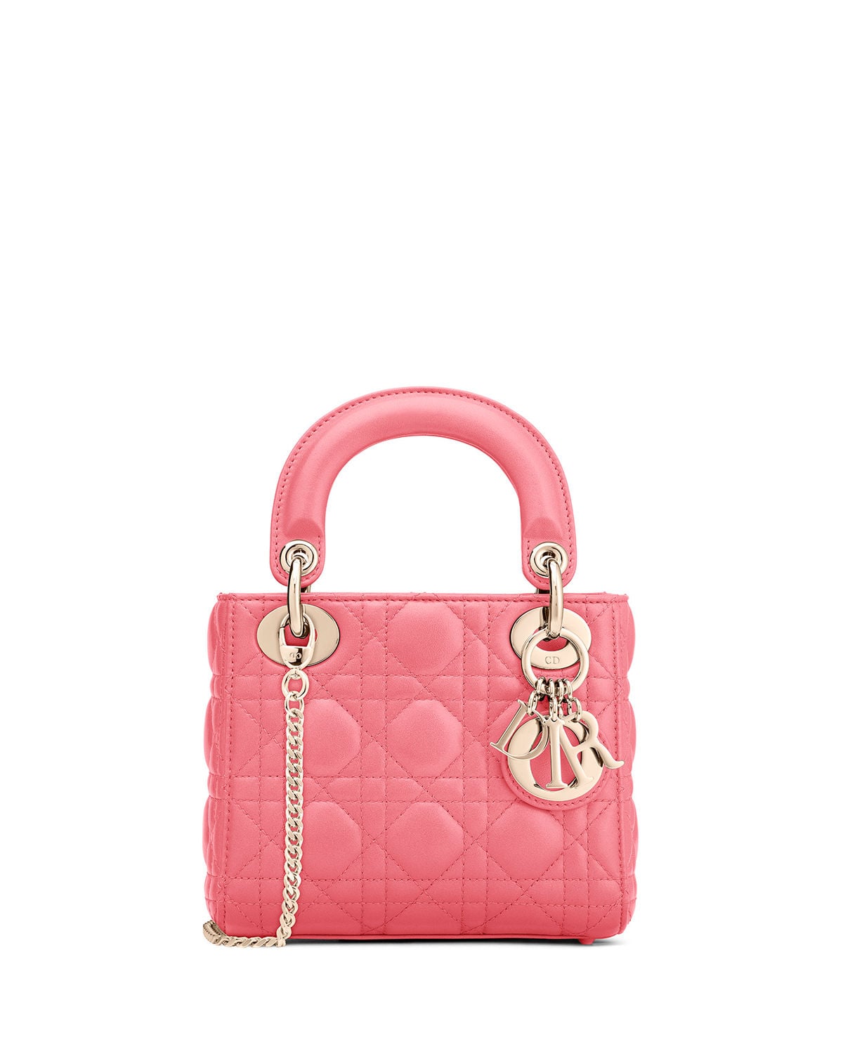 Mini lady dior best sale with chain
