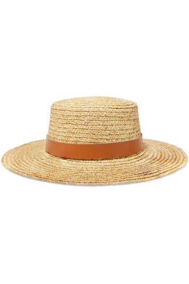 Lack of Color Spencer Leather-Trimmed Straw Hat