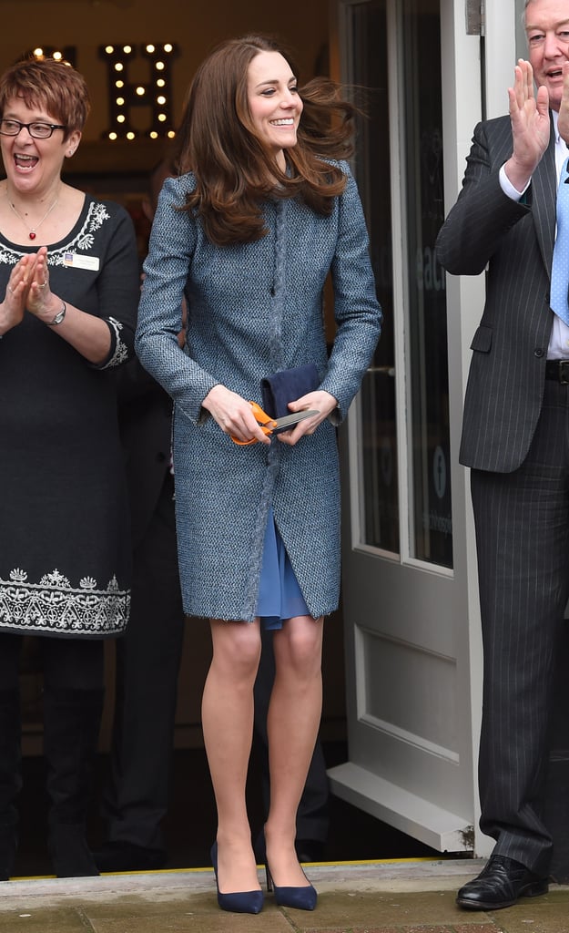 Kate Middleton Blue Tweed Missoni Coat March 2016