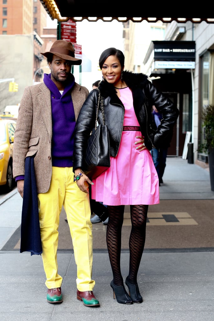 A brightly clad duo proved that a little color goes a long way.
A brightly clad duo proved that a little color goes a long way.