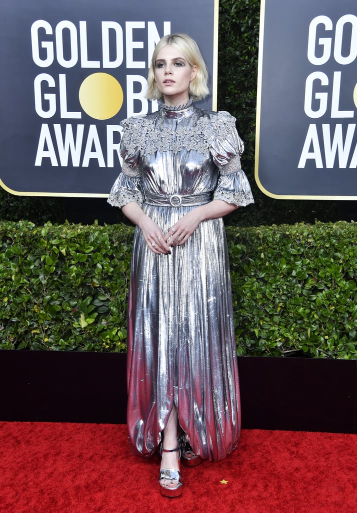 Rami Malek and Lucy Boynton at the Golden Globes 2020